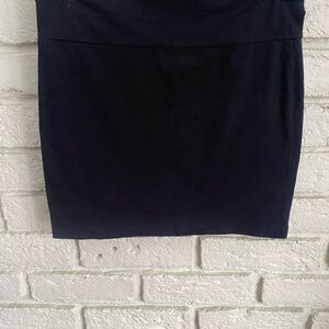 Black Mini Pencil Skirt for Work